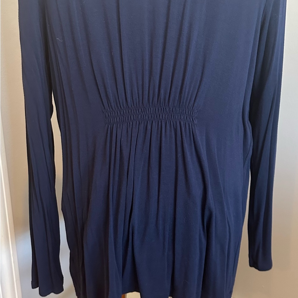 Navy knit open cardigan - Picture 2 of 3